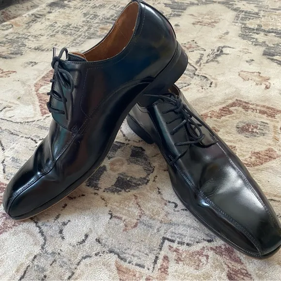 Florsheim Mens Dress Shoes Black leather Prom Formal work Professional Wedding