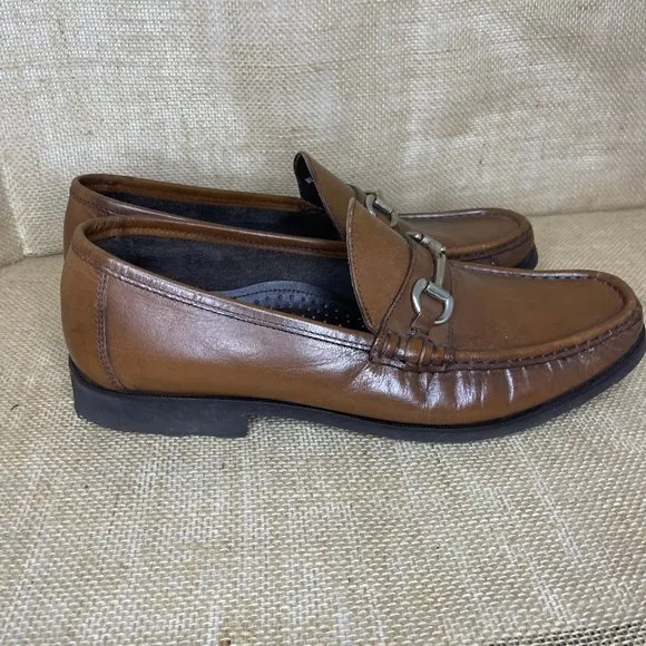 FLORSHEIM Tuscany Moc Toe Bit Loafers Brown  Extra Light Mens Size 11