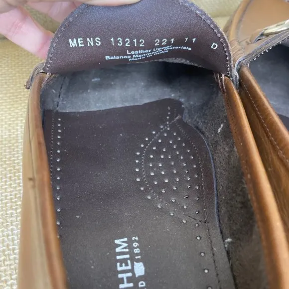 FLORSHEIM Tuscany Moc Toe Bit Loafers Brown  Extra Light Mens Size 11