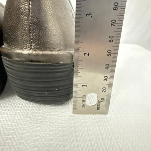 Fly London Shoes Womens Size 8 US Wedge Pump Pewter Slip On Comfort