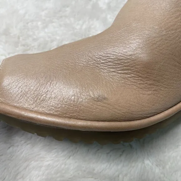 Fly London Women's Janeda Tan Open Toe Mules Slip On Shoes Size 42