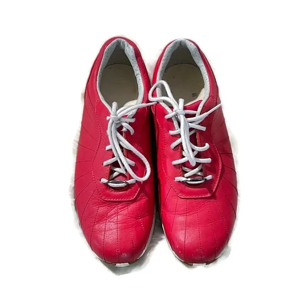 FootJoy EmBody Red Leather Golf Shoes