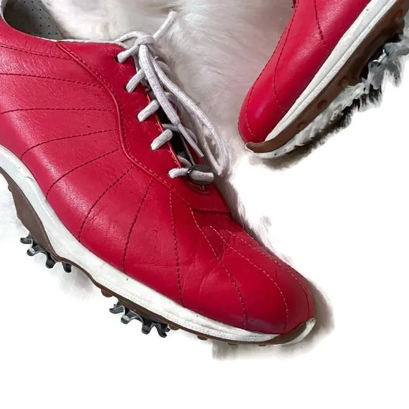 FootJoy EmBody Red Leather Golf Shoes