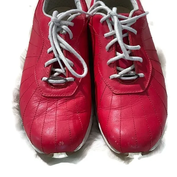 FootJoy EmBody Red Leather Golf Shoes
