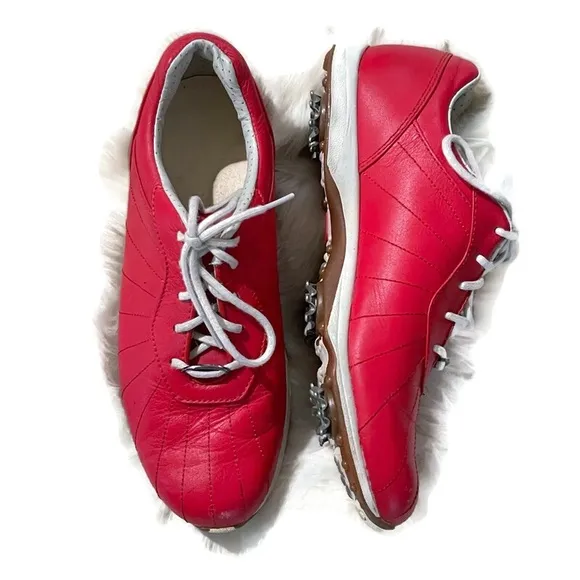 FootJoy EmBody Red Leather Golf Shoes