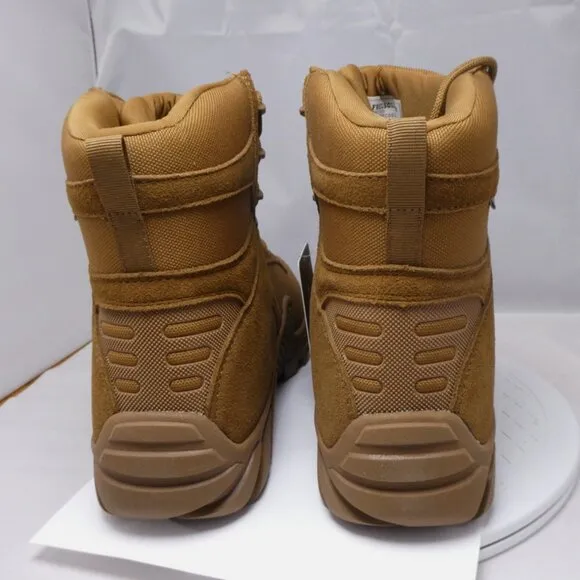 Free Soldier Mens 11W Brown Suede Leather Nylon Waterproof Hunting Boots ACC0033