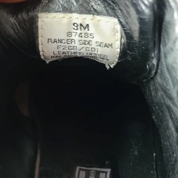 Frye Black Leather Work Boots