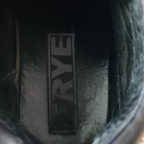 Frye Black Leather Work Boots