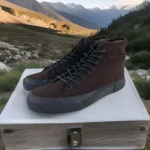 Frye Ludlow High Mens Chukka Boot US 8 Wool Lace Up Lifestyle Sneakers Shoes