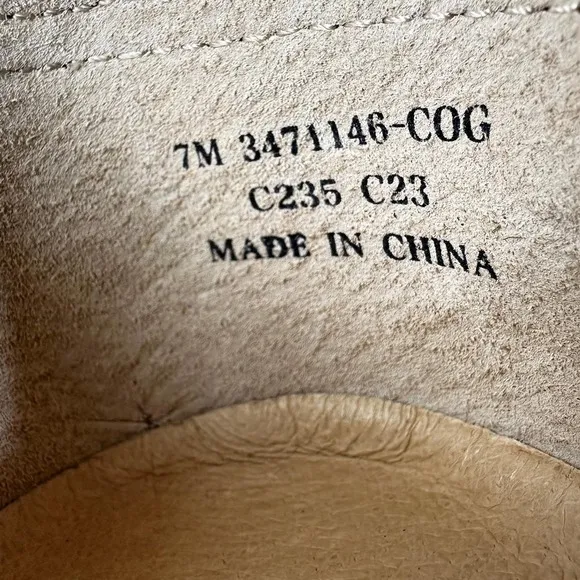 FRYE Melanie Women's Tan Leather Slip On Sneaker Flats Spring Shoes Size 7