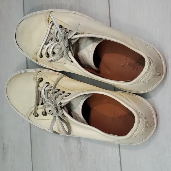 Frye Mens Brett Comfort Low Leather Sneakers shoes sz 8.5