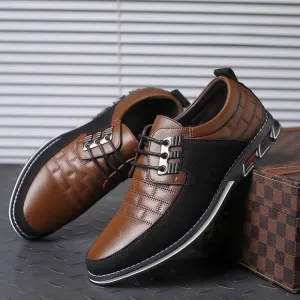 🍷Gatsby, Men Size 13.5, Free Oxford Derby Orthopedic Leather Shoes, Color Brown