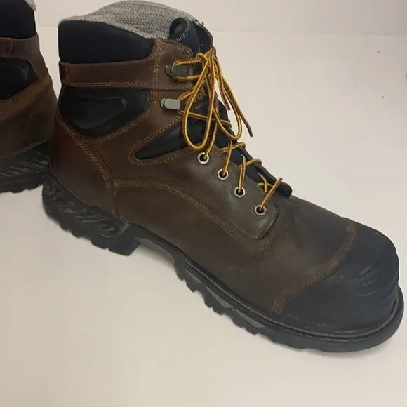 Georgia Boot Size: 13M Mens Black and Brown Waterproof Work Boots B95