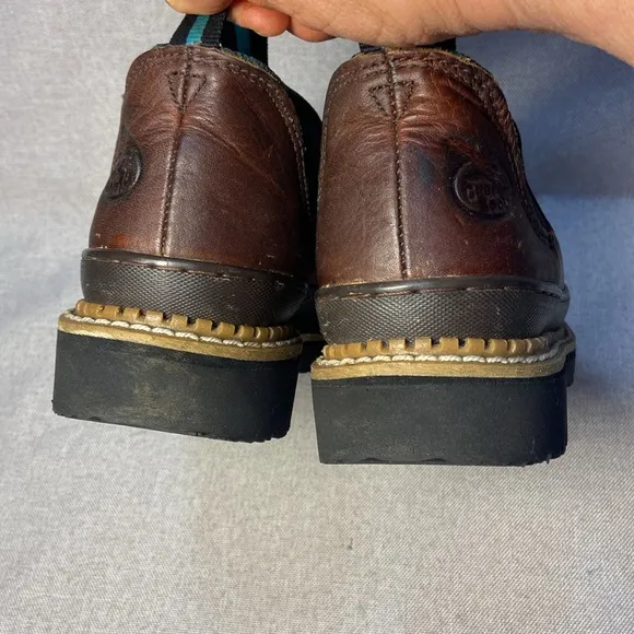Georgia Giant Men's Romeo Steel-Toe Work Shoes.  Slip-On Shoes. Size 7,5W