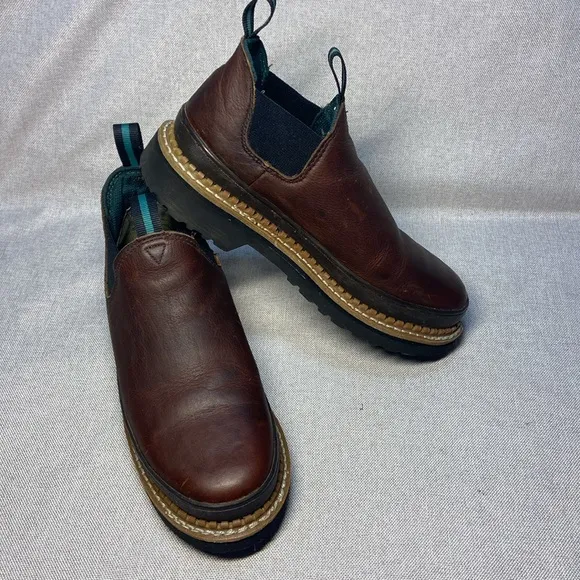 Georgia Giant Men's Romeo Steel-Toe Work Shoes.  Slip-On Shoes. Size 7,5W
