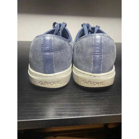 GFORE Peter Millar Cap Toe Disruptor Golf Shoes Blue Leather Men Size 9.5