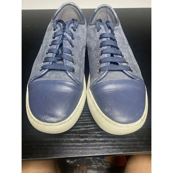 GFORE Peter Millar Cap Toe Disruptor Golf Shoes Blue Leather Men Size 9.5