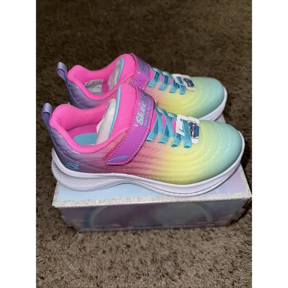 Girl's SKECHERS KIDS Jumpsters 2.0 - BLURRED DREAMS Sneakers 🌺 Size 1 NEW