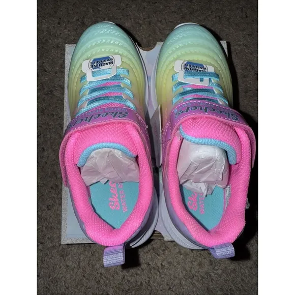 Girl's SKECHERS KIDS Jumpsters 2.0 - BLURRED DREAMS Sneakers 🌺 Size 1 NEW
