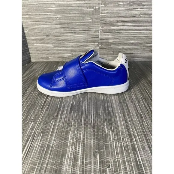 Goats‎ Boy's Combo 573 Sneakers Shoes Blue Leather Hook &amp; Loop 12.5 New