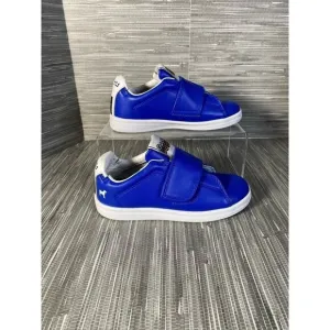Goats‎ Boy's Combo 573 Sneakers Shoes Blue Leather Hook &amp; Loop 12.5 New
