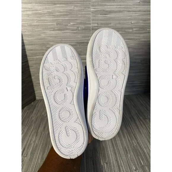 Goats‎ Boy's Combo 573 Sneakers Shoes Blue Leather Hook &amp; Loop 12.5 New