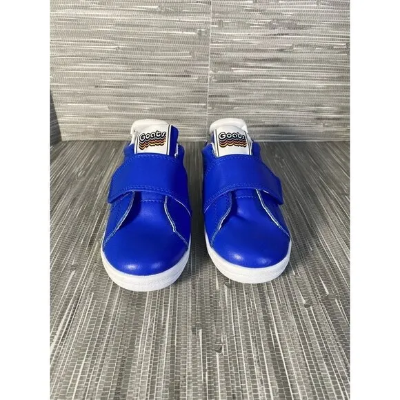 Goats‎ Boy's Combo 573 Sneakers Shoes Blue Leather Hook &amp; Loop 12.5 New