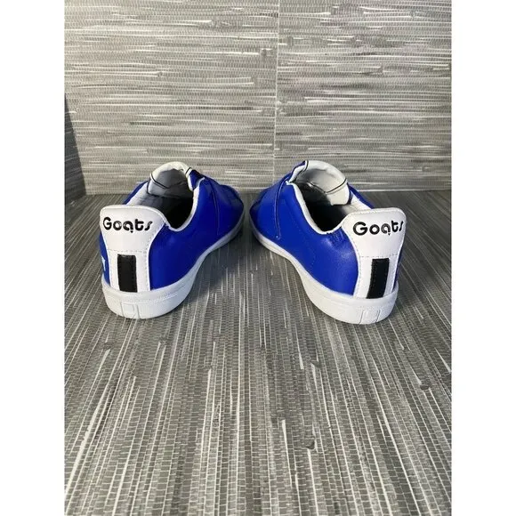 Goats‎ Boy's Combo 573 Sneakers Shoes Blue Leather Hook &amp; Loop 12.5 New