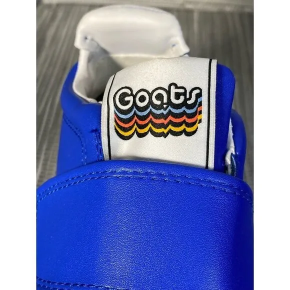 Goats‎ Boy's Combo 573 Sneakers Shoes Blue Leather Hook &amp; Loop 12.5 New