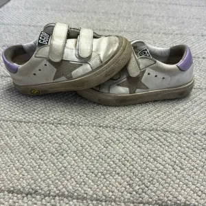Golden Goose Kids Sneakers - Cream and Purple Size 26