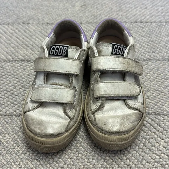Golden Goose Kids Sneakers - Cream and Purple Size 26