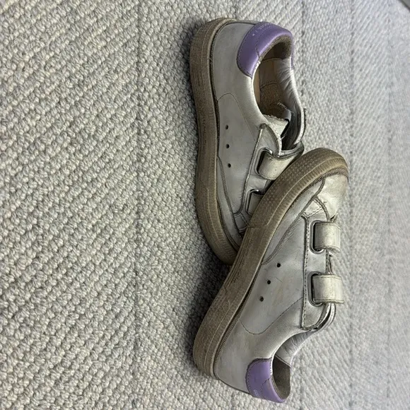 Golden Goose Kids Sneakers - Cream and Purple Size 26