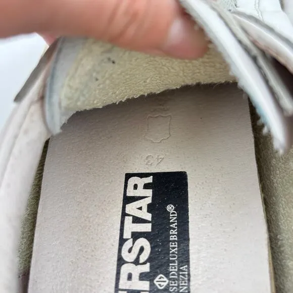 Golden Goose Superstar Flag Screen Print Skate Sneakers Shoes Men's 43