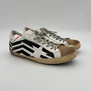 Golden Goose Superstar Flag Screen Print Skate Sneakers Shoes Men's 43