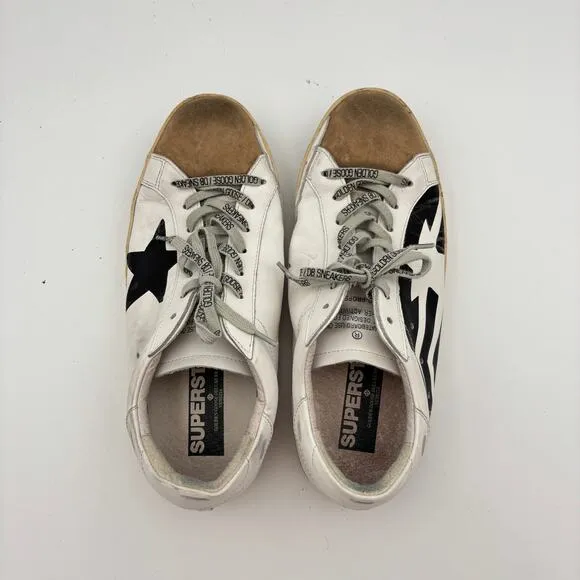 Golden Goose Superstar Flag Screen Print Skate Sneakers Shoes Men's 43