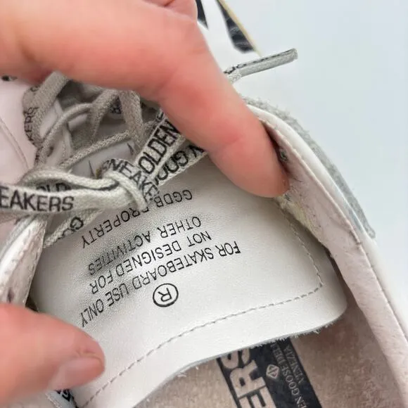 Golden Goose Superstar Flag Screen Print Skate Sneakers Shoes Men's 43