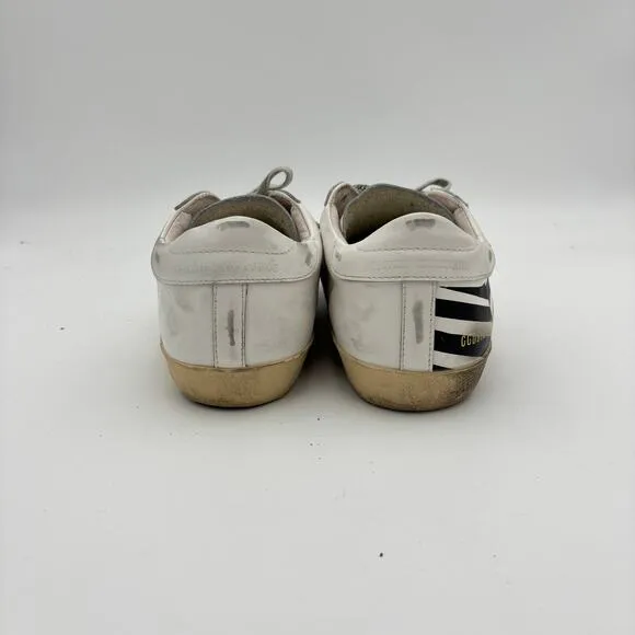 Golden Goose Superstar Flag Screen Print Skate Sneakers Shoes Men's 43