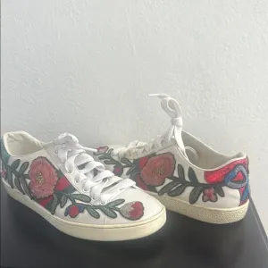 Gucci Floral Embroidered Women's Sneakers