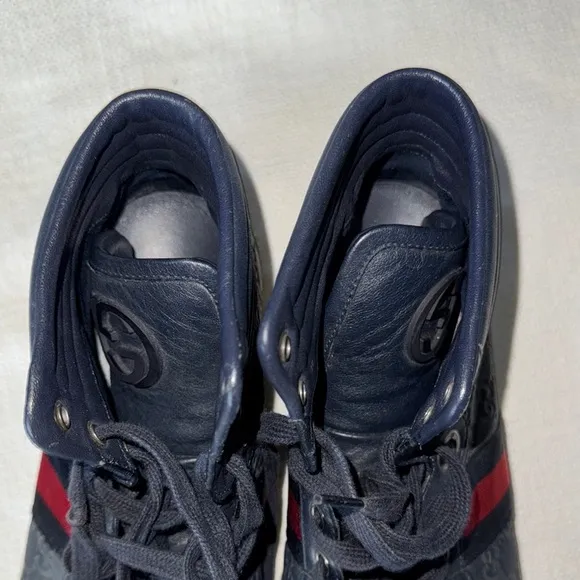 Gucci Men's Black High-Top Sneakers
