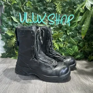 HAIX Airpower XR1 Pro Mens Firefighter EMS Boots US Sz 8 M Safety Toe Zippers