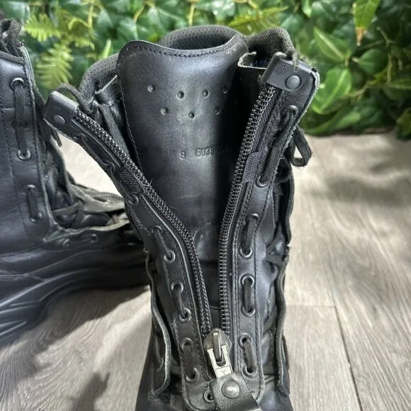 HAIX Airpower XR1 Pro Mens Firefighter EMS Boots US Sz 8 M Safety Toe Zippers