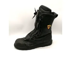 Haix Boots Mens Black 12 Special Fighter US Shoe Safety Toe Firefighter 504004