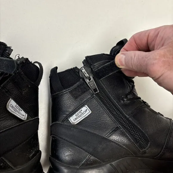 HAIX Men's Black Eagle Safety 55 MID EMS CT Waterproof BOOTS Size 11 Steel Toe