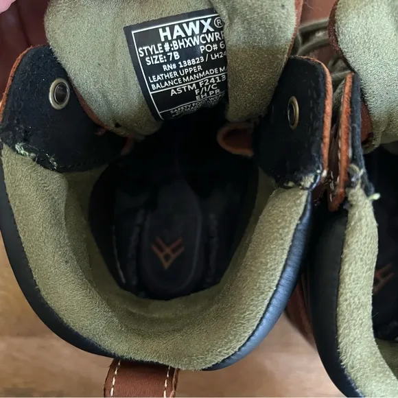 Hawx Men's BHXWCWRPW119 Crew Chief Safety Waterproof Comp Toe Work Boots Size 7B