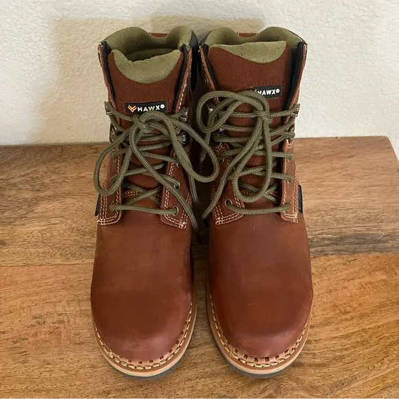 Hawx Men's BHXWCWRPW119 Crew Chief Safety Waterproof Comp Toe Work Boots Size 7B