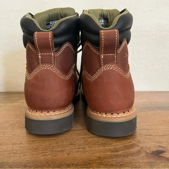 Hawx Men's BHXWCWRPW119 Crew Chief Safety Waterproof Comp Toe Work Boots Size 7B