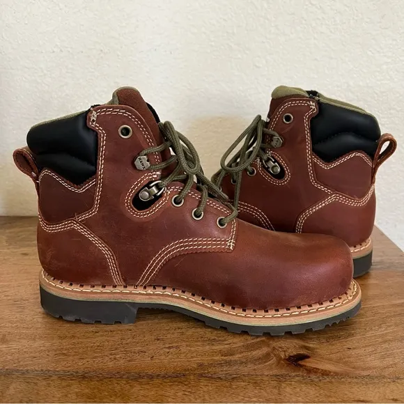Hawx Men's BHXWCWRPW119 Crew Chief Safety Waterproof Comp Toe Work Boots Size 7B