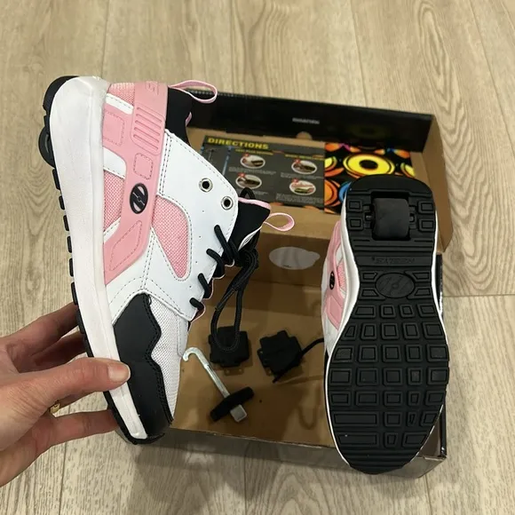 Heelys Pink and Black Roller Shoes