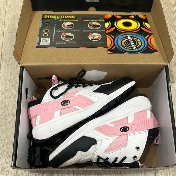 Heelys Pink and Black Roller Shoes