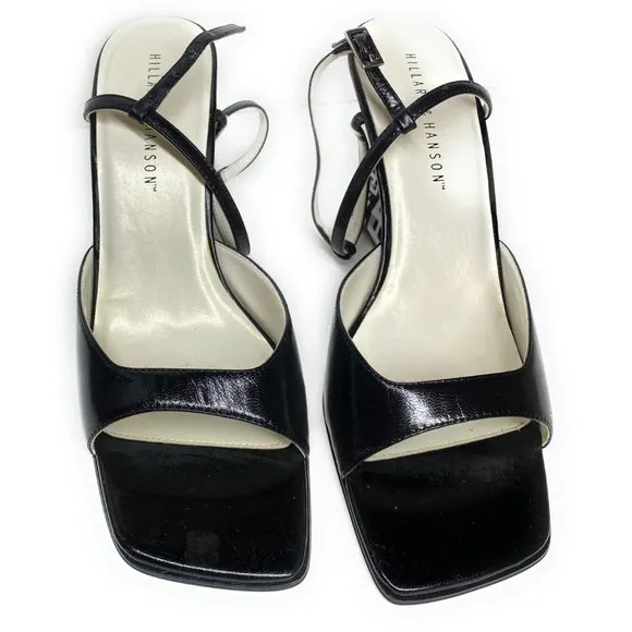 Hillard &amp; Hanson Shoes Open Toe Wedges